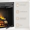 Edendirect 35'' Ventless Electric Fireplace Insert, Fire Crackling Sound, Remote Control, Mesh Screen, Black EF264B - alternate 2